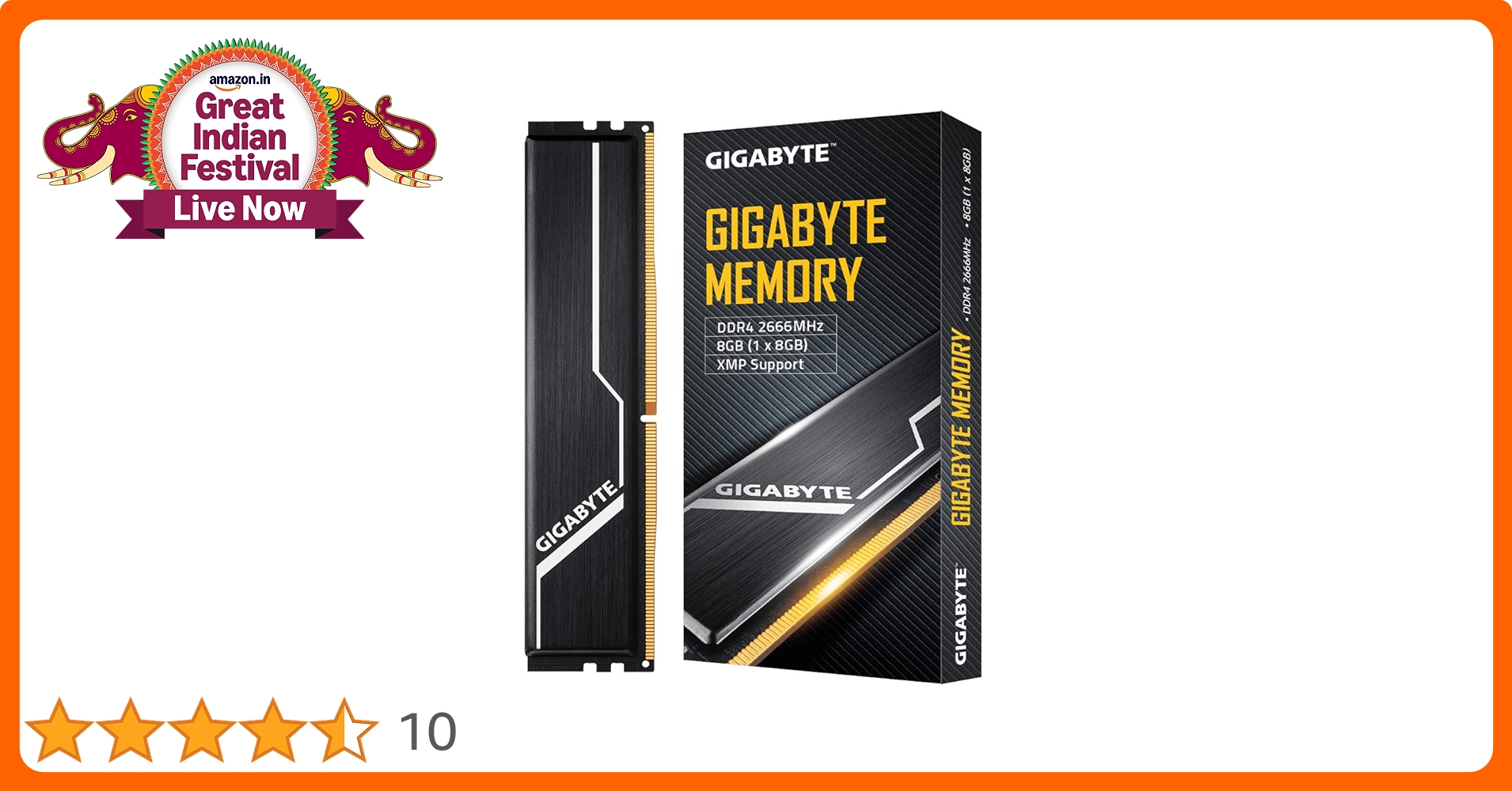 GIGABYTE DDR4 8GB×2 GIGABYTE Memory 8GB (1x8GB) 2666MT/s Key Features | Memory